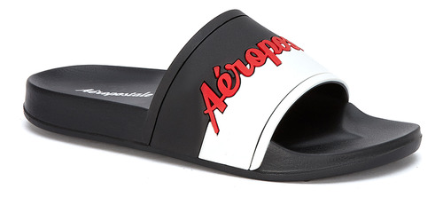 Sandalia Aeropostale Tipo Mule Para Hombre Negro\u002Fblanco | Envío gratis