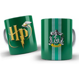 Mug Vaso Taza Ceramica Harry Potter Casa Slytherin