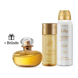 Kit Presente Lily Le Parfum: Perfume 30ml + Óleo Perfumado Corporal 150ml + Desodorante Antitranspirante 125ml