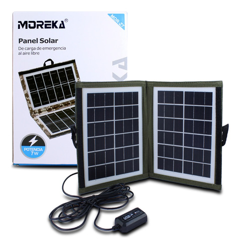 Cargador Solar Panel Para Celular Emergencia Al Aire Libre