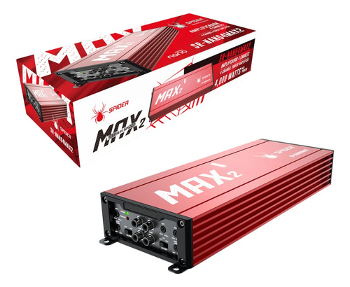 Amplificador De 4 Canales 4,000 W Spider Sr-nano4max 