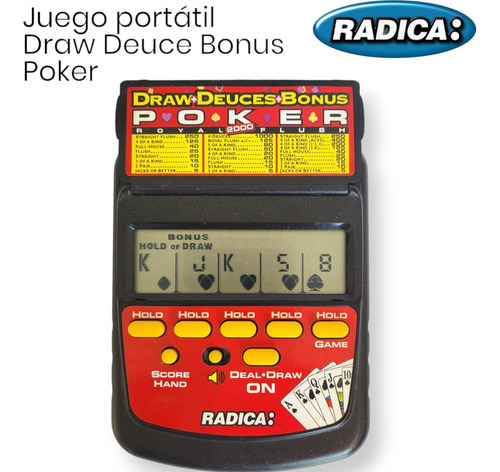 Juego Electrónico Portátil Radica Poker Draw-deuces-bonus