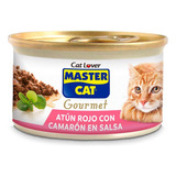 12 Latas Alimento Húmedo Gatos Master Cat Atun Rojo Camaron