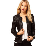 Blazer De Fiesta Con Lentejuelas Para Mujer