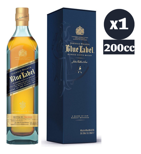 Botellin Whisky Johnnie Walker Blue Label 200cc