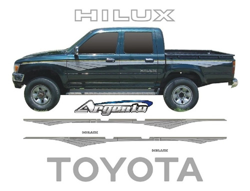 Kit Calcomanias Franjas Laterales Toyota Hilux Sr5 Dx Sr 5