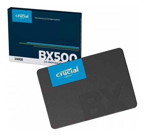 Ssd Crucial Bx500 240gb, Sata Leitura 540mb/s Gravação 500mb