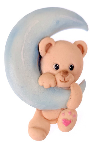 Molde De Silicone Ursinho Urso Lua Biscuit Confeitaria Top