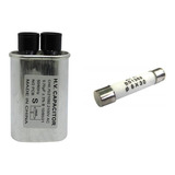 Kit Capacitor Alta Tensão Microondas 0,70uf 2100v + 1 Fusive