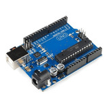 Placa Uno R3 Com Cabo Usb Compatível Ao Arduino