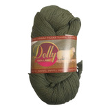 Estambre Dolly Lana 100% Lana Australiana Madeja De 100g Color Verde Pradera