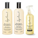 Shampoo + Acond + Spray Keratinico 375ml System3 Nutritivo