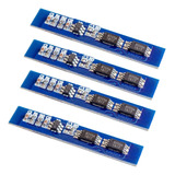 4 Placas Bms 2s 3a Para Baterias 18650 Balanceada