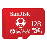 Memoria Micro Sd Sandisk 128gb Para Nintendo Switch 100 Mb/s