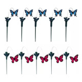 10 Estacas Para Decoración De Mariposas Garden Flutter Dance