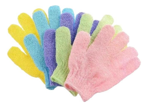 6 Guantes Exfoliantes De Ducha Spa Tratamientos Reductivos