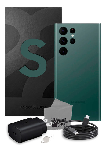 Samsung Galaxy S22 Ultra 256 Gb Verde Con Caja Original + Protector