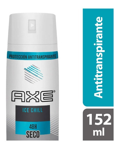 Desodorante Axe Chill X 152 Ml - Ml A  Fragancia Suave & Agradable