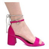 Sandalia Piccadilly Salto Bloco Barbie 630066 (16) - Rosa Me