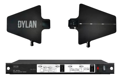 Distribuidor De Antena Dylan Da800 Rf Para Microfone S/ Fio