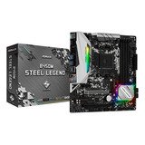 Placa Mãe Asrock B450m Steel Legend Chipset B450 Am4 Ddr4