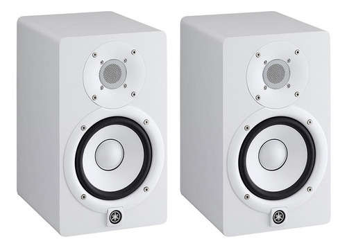 Par De Monitores Bi-amplificado 70w Hs 5 Branco Yamaha