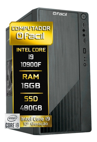 Pc Fácil Intel Core I9 10900f 16gb Ddr4 Ssd 480gb