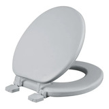 Tapa Y Asiento De Wc Acojinados Medida Estandar Taza Baño Color Blanco