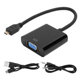 Adaptador De Convertidor De Video Micro Hdmi A Vga 1080p Par