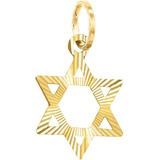 Lucchetta - Colgante Estrella De David De Oro Amarillo De 14