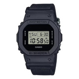 Reloj Casio Negro Malla De Tela Wr200 Dw-5600bce-1d G-shock
