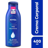  Crema Corporal Humectante Nivea Milk Nutritiva 400 Ml Fragancia - Tipo De Envase