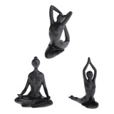 3 Esculturas De Yoga Para Niña, Estatua Coleccionable De