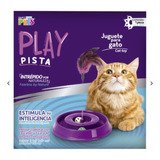 Juguete Para Gato, Play Pista Interactiva Resorte Y Pluma.