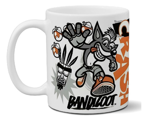 Taza De Cerámica Crash Bandicoot Exclusiva Ideal Para Regalo