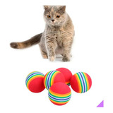 Pelota Para Gatos Mascotas Espuma Masticar Rascar 5unid Pw9x