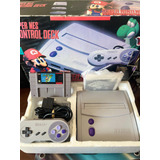 Super Nintendo Jr Con Caja, Manuales Y Juego