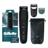 Gillette Intimate Manscape Pubic - Cortadora De Pelo Para H. Color Silver