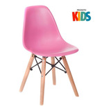 Cadeira Eames Junior Infantil Kids Brincadoteca Rosa