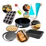 Set Reposteria Moldes Teflon Antiadherente Apto Horno Muffins Cupcakes Tartera Tortera Desmontable Molde Budinera Espatula Pincel Manga Silicona + 6 Picos Levys Bazar Reposteria Hogar Cocina | MercadoLibre