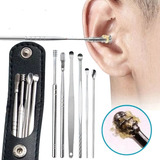 Kit Eliminación De Cerumen Limpiador De Oídos Inoxidable
