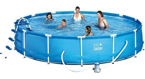 Piscina De Armação Bel Life 13000 Litros Com Cobertura, Bomb