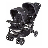 Coche De Paseo Doble Baby Trend Sit N' Stand Double Ss76773 Onyx Con Chasis Color Negro