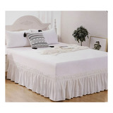 Faldon Para Cama 2.5 Plazas (king) Elasticado Blanco