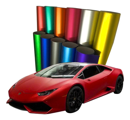 Vinil Wrap Automotriz Colores Cromo Mate Autoelite 1x1.52m