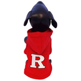 Ncaa Rutgers Scarlet Knights - Camisa Con Capucha Para Perro