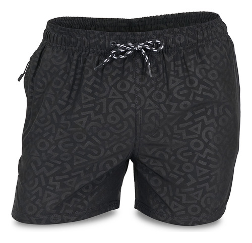 Short Baño Hombre Malla Estampado Suspensor Cordon Briganti