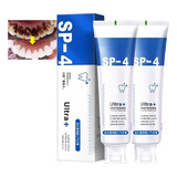 2 Peças De Creme Dental Branqueador Fresh Breath