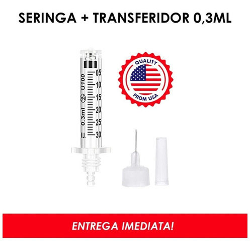 Seringa E Transferidor Hyaluron Pen 0,3ml Caneta Hialurônica