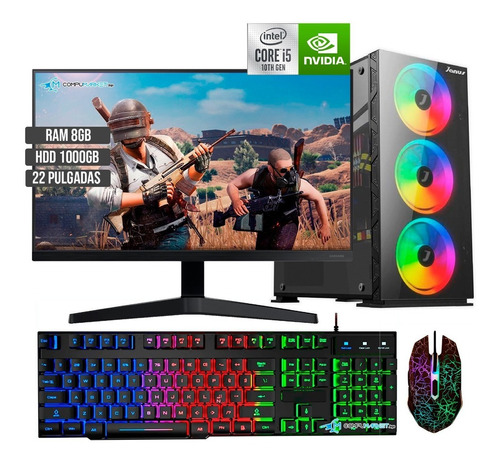 Computador Gamer Janus Rgb Core I5 10400 Hdd 1tb Ram 8gb